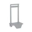 Safta Carro Portamochilas - Sujecion Universal - Material Resistente - Ruedas de PVC - 18x16x35cm - Color Gris