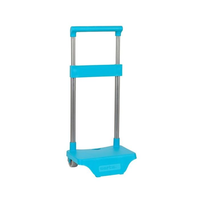 Safta Carro Portamochilas - Sujecion Universal - Material Resistente - Modelo Patentado - 26x10x34cm - Color Turquesa