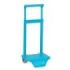 Safta Carro Portamochilas - Sujecion Universal - Material Resistente - Ruedas de PVC - Modelo Patentado - 22x10x27cm - Color Turquesa