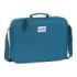 Safta Blackfit8 Egeo Maletin con Cremallera - Bandolera Ajustable - Asa Forrada - Doble Tirador en Cremallera - Fondo Interior Semirigido - 6L - 380x60x280mm - Color Azul