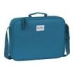 Safta Blackfit8 Egeo Maletin con Cremallera - Bandolera Ajustable - Asa Forrada - Doble Tirador en Cremallera - Fondo Interior Semirigido - 6L - 380x60x280mm - Color Azul