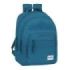 Safta Blackfit8 Egeo Mochila con 2 Compartimentos - Antirozaduras - Adaptable a Carro - Bolsillo Frontal - Portabotellas - Tirador Doble - Hombreras Ergonomicas - 20L - 320x150x420mm - Color Azul