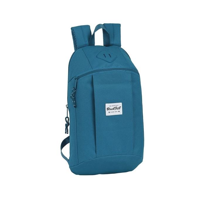 Safta Blackfit8 Egeo Mini Mochila - Hombreras Acolchadas - Espalda Ergonomica - Asa Superior - Compacta y Ligera - 8.5L - 220x100x390mm - Color Azul