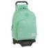 Safta Blackfit8 Mochila con Carro - Bolsillo Frontal - Doble Tirador - Hombreras Acolchadas - Asa Forrada - Mochila Extraible - 20.1L - 320x150x420mm - Color Turquesa