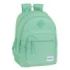 Safta Blackfit8 Mochila con 2 Compartimentos - Antirozaduras - Adaptable a Carro - Portabotellas - Tirador Doble - Hombreras Ergonomicas - 20L - 320x150x420mm - Color Turquesa