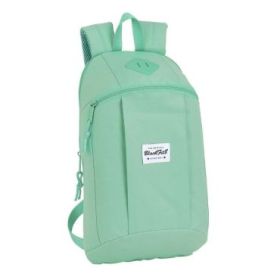 Safta Blackfit8 Mini Mochila - Hombreras Ergonomicas - Espalda Acolchada - Bolsillo Frontal - Asa Superior - 8.5L - 220x100x390mm - Color Turquesa
