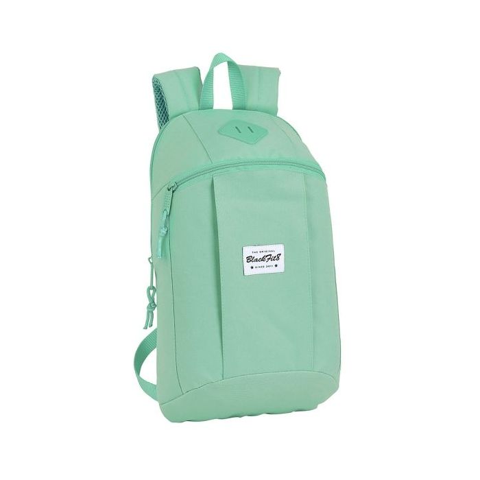 Safta Blackfit8 Mini Mochila - Hombreras Ergonomicas - Espalda Acolchada - Bolsillo Frontal - Asa Superior - 8.5L - 220x100x390mm - Color Turquesa