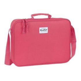 Safta Blackfit8 Fresa Maletin con Cremallera - Bandolera Ajustable - Asa Forrada - Doble Tirador Cremallera - Fondo Interior Semirigido - 6L - 380x60x280mm - Color Rosa