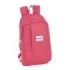 Safta Blackfit8 Fresa Mini Mochila - Hombreras Acolchadas - 8.5L - Bolsillo Frontal - Asa Superior - Estilo Moderno - Ligera y Practica - 220x100x390mm - Color Rosa