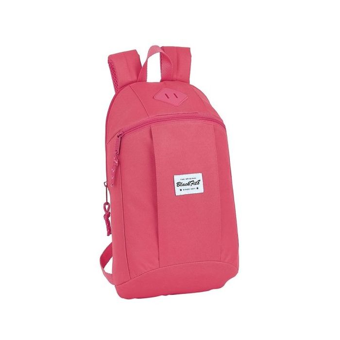 Safta Blackfit8 Fresa Mini Mochila - Hombreras Acolchadas - 8.5L - Bolsillo Frontal - Asa Superior - Estilo Moderno - Ligera y Practica - 220x100x390mm - Color Rosa