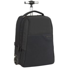 Safta Business Trolley - Acolchado para Portatil - Conector USB - Doble Compartimento con Organizador - Ruedas Silenciosas - 28.9L - 430x320x210mm - Color Negro