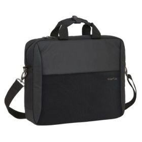 Safta Business Maletin para Portatil hasta 15.6" - Doble Tirador - Conector USB - Bolsillo Oculto - Bandolera Ajustable - Asas Forradas - Cinta para Maletas - 12.15 L - 410x90x330mm - Color Negro