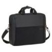 Safta Business Maletin para Portatil hasta 15.6" - Doble Tirador - Conector USB - Bolsillo Oculto - Bandolera Ajustable - Asas Forradas - Cinta para Maletas - 12.15 L - 410x90x330mm - Color Negro