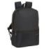 Safta Business Mochila para Portatil hasta 14.1" - Doble Tirador - Bolsillo Frontal - Hombreras Ergonomicas - Espalda Acolchada - Cinta para Maletas - Asa Superior - 280x130x400mm - Color Negro