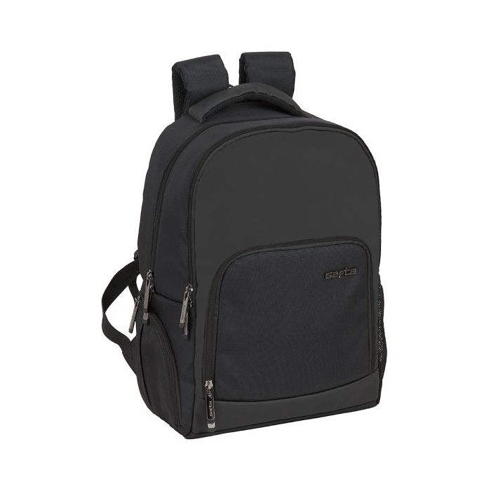 Safta Business Mochila para Portatil hasta 14.1" - Interior Acolchado - Bolsillo para Tablet - Conector USB - Portabotellas - Bolsillo Frontal - Tirador Doble - 18.8L - 280x160x420mm - Color Negro