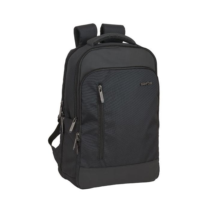 Safta Business Mochila para Portatil hasta 15.6" - Interior Acolchado - Conector USB - Portabotellas - Tirador Doble - 290x150x440mm - Color Negro