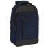 Safta Business Mochila para Portatil hasta 15.6" - Conector USB - Bolsillo para Tablet - Portabotellas - Organizador en Frontal - Tirador Doble - 290x150x440mm - Color Azul Marino