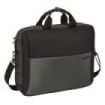Safta Business Maletin para Portatil hasta 15.6" - Conector USB - Bolsillo Trasero Oculto - Bandolera Ajustable - Asas Forradas - Cinta para Maletas - 410x90x330mm - Color Gris Oscuro
