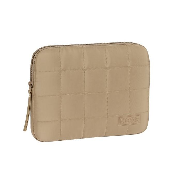 Safta Moos Capsula Camel Funda para Portatil hasta 11.6" - Alojamiento Acolchado - 1.42L - Proteccion contra Golpes - 310x20x230mm - Color Arena