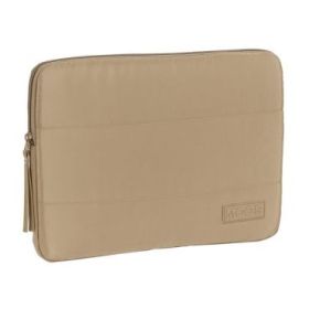 Safta Moos Capsula Camel Funda para Portatil hasta 14" - Alojamiento Acolchado - 1.7L - Proteccion contra Golpes - 340x20x250mm - Color Arena