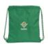 Safta Real Betis Balompie Saco Plano - Bolsillo Interior con Cremallera - Cierre con Cordones - Material Reciclado - 5L - Ligero y Resistente - Ideal para Uso Diario - 350x10x400mm - Color Verde