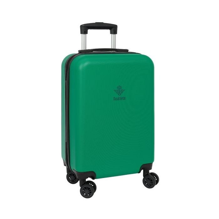 Safta Real Betis Balompie Maleta Trolley de Cabina 20” - Cierre con Candado - Interior Forrado - Bolsillo de Red - Ruedas 360º - Asa Extensible - Material ABS y PC - 40.1 L - 345x200x550mm - Color Verde