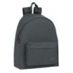 Safta Basic Mochila - Bolsillo Frontal - Hombreras Acolchadas - Espalda Ergonomica - Doble Tirador en Cremallera - Asa Superior - 18L - 330x150x420mm - Color Gris