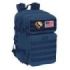 Safta Basic Mochila para Portatil hasta 15.6" - Bolsillo Interior - Cremalleras Bidireccionales - Bolsillos Frontales - Hombreras y Respaldo Acolchados - 300x230x480mm - Color Azul Marino