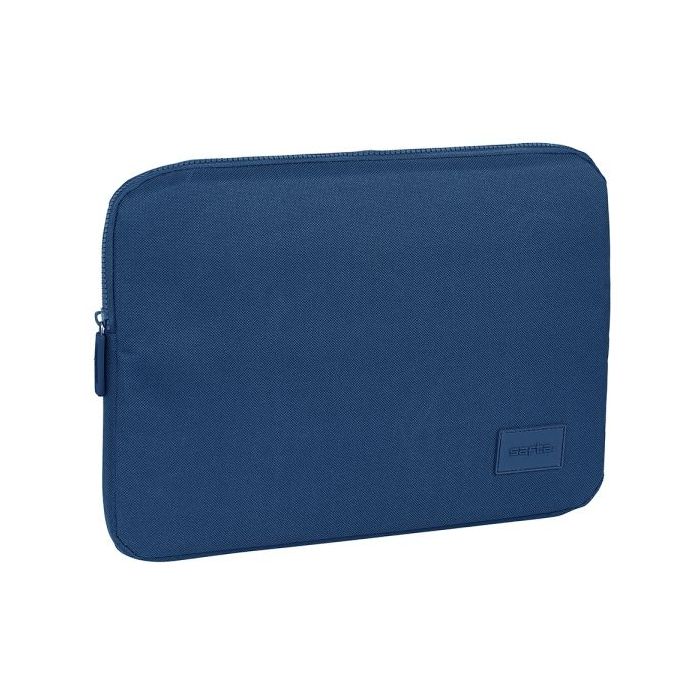 Safta Basic Funda para Portatil hasta 14" - Alojamiento Acolchado - 1.7L - Proteccion contra Golpes - 340x20x250mm - Color Azul Marino