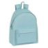 Safta Basic Mochila - Bolsillo Frontal - Hombreras Acolchadas - Doble Tirador en Cremallera - Asa Superior - 18L - 330x150x420mm - Color Turquesa