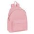 Safta Basic Mochila - Bolsillo Frontal - Hombreras Acolchadas - Doble Tirador en Cremallera - Asa Superior - 18L - 330x150x420mm - Color Rosa