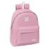Safta Munich Basicos Mochila - Bolsillo Frontal - Hombreras Acolchadas - Espalda Acolchada - Doble Tirador - Asa Superior - 20.8L - 330x150x420mm - Color Rosa