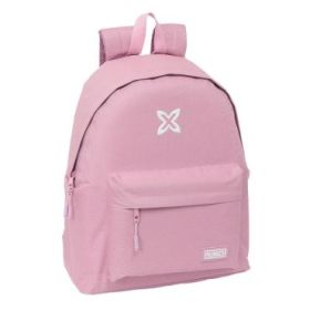 Safta Munich Basicos Mochila - Bolsillo Frontal - Hombreras Acolchadas - Espalda Acolchada - Doble Tirador - Asa Superior - 20.8L - 330x150x420mm - Color Rosa