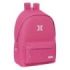 Safta Munich Basicos Fucsia Mochila para Portatil hasta 15.6" - Antirrobo - Conector USB - Base Acolchada - Bolsillo Frontal - Hombreras Ergonomicas - 24.55L - 310x180x440mm - Color Rosa