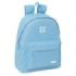 Safta Munich Basicos Mochila - Bolsillo Frontal - Hombreras Acolchadas - Espalda Ergonomica - Doble Tirador - Asa Superior - 20.8L - 330x150x420mm - Color Azul Claro
