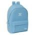 Safta Munich Basicos Mochila para Portatil hasta 15.6" - Alojamiento Antirrobo - Conector USB - Base Acolchada - Bolsillo Frontal - Hombreras Ergonomicas - 310x180x440mm - Color Azul Claro