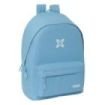 Safta Munich Basicos Mochila para Portatil hasta 15.6" - Alojamiento Antirrobo - Conector USB - Base Acolchada - Bolsillo Frontal - Hombreras Ergonomicas - 310x180x440mm - Color Azul Claro