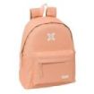 Safta Munich Basicos Peach Mochila - Bolsillo Frontal - Hombreras Acolchadas - Doble Tirador en Cremallera - Asa Superior - 20.8L - 330x150x420mm - Color Naranja