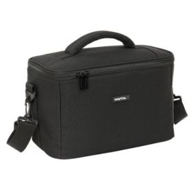 Safta Bolsa Isotermica Porta Alimentos 9.2L - Repelente al Agua - Asa Acolchada - Bandolera Ajustable - Repelente al Agua - Asa Superior - 290x180x190mm - Color Negro