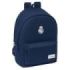 Safta Real Madrid Chica Marino Mochila para Portatil hasta 15.6" - Alojamiento Antirrobo - Conector USB - Base Acolchada - Ergonomica - Asa Superior - 310x180x440mm - Color Azul Marino