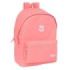 Safta F.C.Barcelona Chica Mochila para Portatil hasta 15.6" - Antirrobo - Conector USB - Base Acolchada - Bolsillo Frontal - Hombreras Ergonomicas - Asa Superior - 310x180x440mm - Color Coral