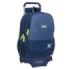 Safta Munich Blue Indigo Mochila con Carro - 2 Compartimentos - Portabotellas - Tirador Doble - Hombreras Ergonomicas - Mochila Extraible - Ruedas de Goma - 320x160x440mm - Color Azul Marino