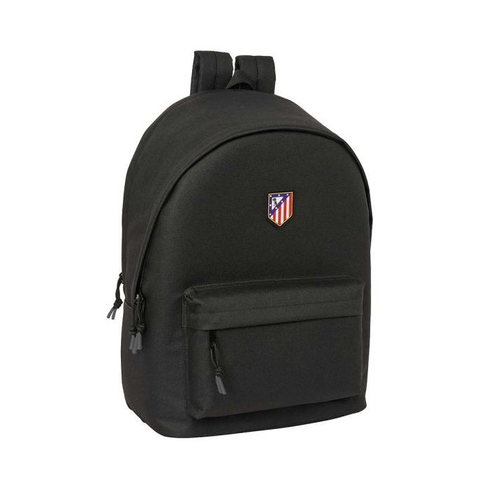 Safta Atletico de Madrid Teen Black Mochila para Portatil hasta 15.6" - Conector USB - Base Acolchada - Tirador Doble - Asa Superior - 24.55L - 310x180x440mm - Color Verde Oscuro