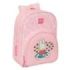 Safta Miffy Flores Mochila Infantil - Adaptable a Carro - Portabotellas - Hombreras Ergonomicas - Bolsillo Frontal - 10L - Motivos Miffy y Flores - 260x110x340mm - Color Rosa