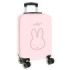 Safta Miffy Flores Maleta Trolley de Cabina 20” - Cierre con Candado - Interior Forrado - Cremallera - Cintas Elasticas - Ruedas Giratorias - Ajustable - 345x200x550mm - Color Rosa