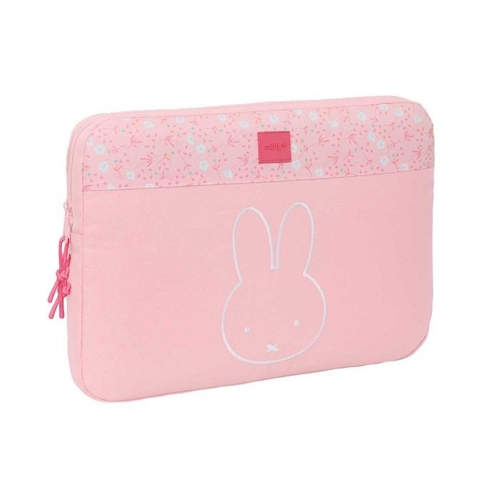 Safta Miffy Flores Funda para Portatil hasta 15.6" - Alojamiento Acolchado - 3.8L - 395x35x275mm - Color Rosa