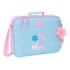 Safta Blackfit8 Smile Maletin con Cremallera - Bandolera Ajustable - Asa Forrada - Doble Tirador - Fondo Semirigido - 6L - 380x60x280mm - Color Azul Claro
