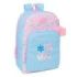 Safta Blackfit8 Smile Mochila Adaptable a Carro - Cremallera Doble - Bolsillo Frontal - Hombreras Acolchadas - Asa Superior - 19.3L - 300x140x460mm - Color Azul Claro