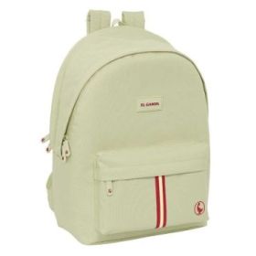 Safta el Ganso Basics Mochila para Portatil hasta 15.6" - Conector USB - Base Acolchada - Bolsillo Frontal - Tirador Doble - Ergonomica - Asa Superior - 24.55L - 310x180x440mm - Color Beige
