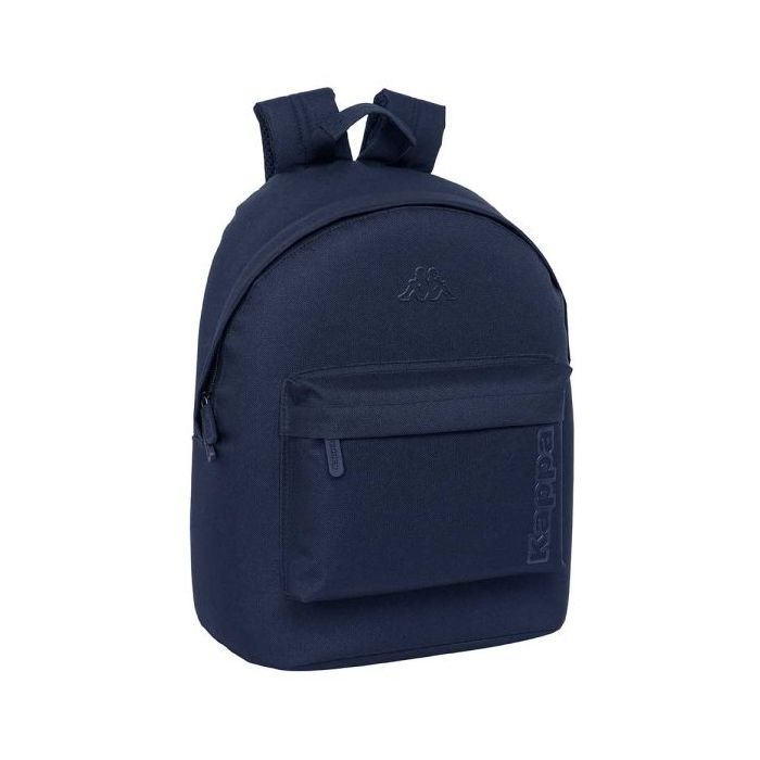 Safta Kappa Basics Mochila para Portatil hasta 14.1" - Bolsillo para Tablet - Tirador Doble - Hombreras Ergonomicas - Espalda Acolchada - 20L - 310x160x410mm - Color Azul Marino